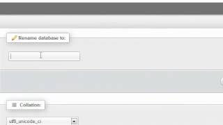 How to rename a database in phpMyAdmin [upl. by Ronda]