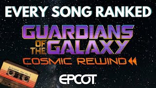 Every Song on Guardians of the Galaxy Cosmic Rewind in EPCOT Ranked [upl. by Yrffoeg]