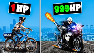 Upgrading to the FASTEST Police Bikes in GTA 5 [upl. by Nairadal]