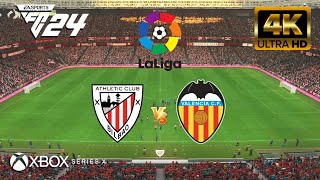 EA FC 24  Athletic de Bilbao vs Valencia  La liga  DjMario  Next Gen  Series X 4K 60FPS [upl. by Osana454]