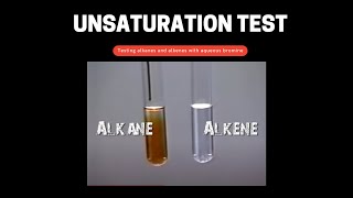 Testing alkane amp alkene with bromine water [upl. by Ayanej512]