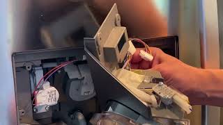 Kenmore Refrigerator Water Dispenser Fix DIY fix stuck dispenser water flows but doesn’t stop [upl. by Dnalyram]