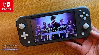 Saints Row 4 Nintendo Switch Lite Gameplay [upl. by Nilam]