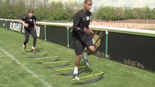 How to improve your speed stamina and strength  Soccer training drill  Nike Academy [upl. by Annaek]