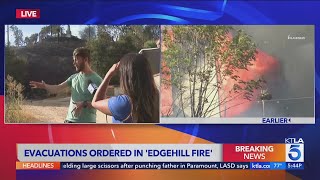 San Bernardino resident recalls harrowing initial moments after Edgehill Fire broke out [upl. by Nitsur]