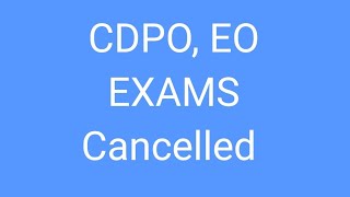 CDPO EO Exams Cancelled by TGPSC [upl. by Areit]