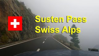 🇨🇭SWITZERLAND Susten Pass Foggy Weather on the Swiss Alps 4k 🏞️ [upl. by Eniak]