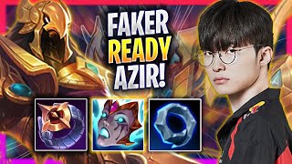 FAKER IS READY TO PLAY AZIR  T1 Faker Plays Azir MID vs Akshan  Season 2024 [upl. by Aihsetan252]