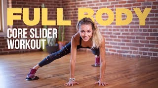 13Minute Full Body Workout Using Core Sliders Sliding Disks [upl. by Sucam]