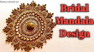 Bridal mandala Mehndi Design for hands  Beautiful Mandala Mehndi Design  Bridal Mehndi shorts [upl. by Bucky]