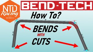 Using BendTech to fab a tube with cuts and bends [upl. by Vtehsta]