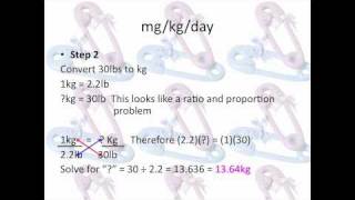 Pharmacy Tehnician Math Review Pediatric Doses mgkgday [upl. by Luas754]