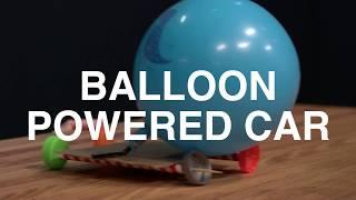 BALLOON POWERED CAR Make your own [upl. by Bainter380]