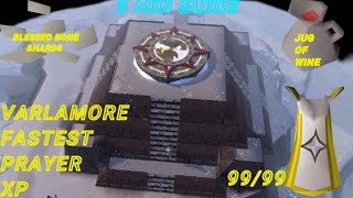 QUICK GUIDE 3 MINUTE VIDEO VARLAMORE PRAYER METHOD osrs oldschoolrunescape [upl. by Nonnel]