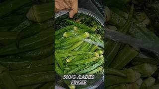 Ladies Finger Fry🔥 home recipes with street style [upl. by Catto]