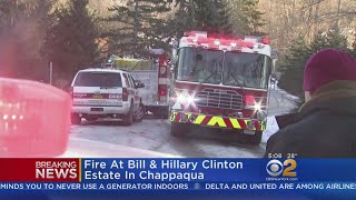 Fire Breaks Out At Clintons Chappaqua Home [upl. by Dory819]