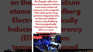 Rydberg atoms used Quantum magnetometry in atomic clocks amp magnetometers for navigation [upl. by Araf733]