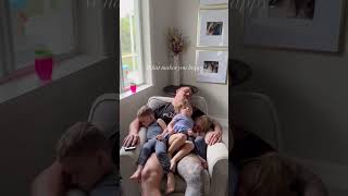 The sweetest sight I ever did see 🥹whatmakesyouhappy naptrapped fyp triplets toddlers dad da [upl. by Eirrem]