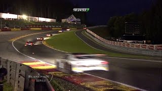 Beautiful Eau Rouge Night Shot 1080p Blancpain Endurance Series  24 Hours of SpaFrancorchamps [upl. by Curkell963]