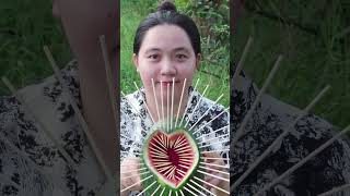 Survival Skills SIMPLE And Very USEFUL with water melon eel trap bushcraft outdoor camping [upl. by Pessa]