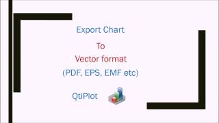 Exporting Qtiplot chart to pdf [upl. by Ahtnamas]