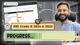 My RBI PROGRESS Tracker To UPLIFT Your RBI Grade B Preparation  RBI Grade B 2024  Anuj Jindal [upl. by Kev41]