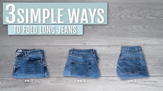 3 Simple Ways to Fold Jeans while you Self Isolate  Judi the Organizer [upl. by Assenej642]