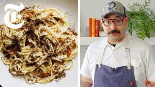 Quick and Easy Zaatar and Labneh Spaghetti  Ham ElWaylly  NYT Cooking [upl. by Starobin]