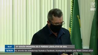 10ª SESSÃO ORDINÁRIA DO 2º PERÍODO LEGISLATIVO DE 2024 [upl. by Merci22]