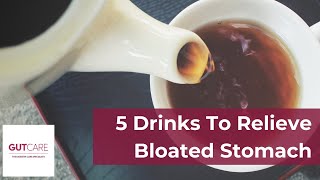 5 Drinks To Relieve Bloated Stomach  GUTCAREShorts [upl. by Ysle]