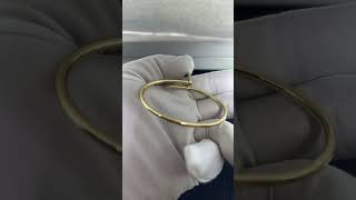 Custom Made Cartier Juste Un Clou Nail Small Bracelet 18K Yellow Gold For Men And Women [upl. by Gaskin]