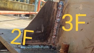 BASE PLATE arc welding in pipe support 2F3F position [upl. by Assadah]