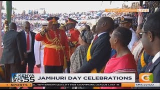 President Kenyattas surprise salute to First Lady Margaret Raila Odinga [upl. by Nichol]