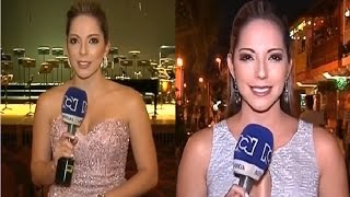 Johana Amaya escotes y vestidos Enero 2017 [upl. by Larcher]