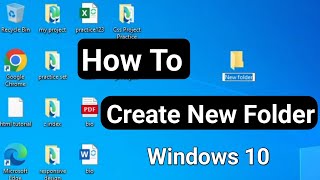 How to Create a New Folder in Windows 10 Easy StepbyStep Guide  Create new folder [upl. by Yztim512]