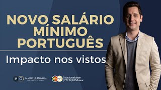 Salário mínimo Portugal 2024 o que isso impacta nos vistos [upl. by Aderfla]