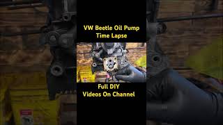 VW Beetle How To Oil Pump Time Lapse  VW Beetle Engine Work  VW Baja Bug  shorts short vwbug [upl. by Ellerret]