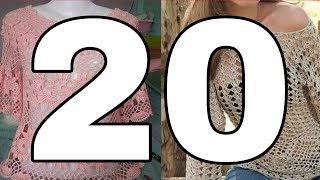 20 BLUSAS tejidas en crochet para mujer ❤️🌞 [upl. by Boak157]