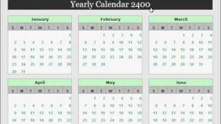 Yearly Calendar [upl. by Eruza]