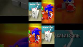 Sonic in Every Night vs Original funnyshorts sonic ohiofinalboss animatedfilm [upl. by Ydneh]