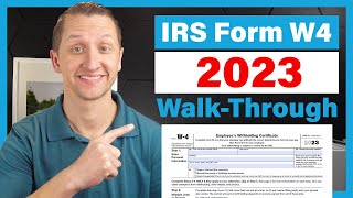 How to fill out the IRS Form W4 2023 [upl. by Yenitsed]