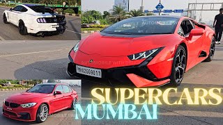 Supercars Sunday  Lamborghini  Porsche  BMW  Ford Mustang  Maybach  Car Spotting Mumbai [upl. by Coulombe]