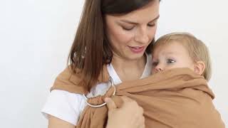 Boba Ring Sling Tutorial How to Hip Carry a Toddler [upl. by Mahala]