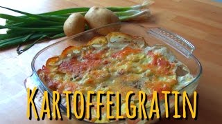 Kartoffelgratin mit ChampignonsKARTOFFELGRATIN SELBER MACHENvegetarisch [upl. by Edmead589]