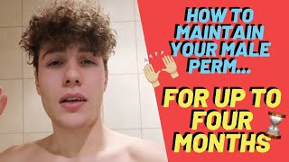 HOW TO MAINTAIN YOUR MALE PERM FOR 4 MONTHS  VLOG [upl. by Eimmelc]