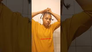 Cross criss natural hairstyle hairstyle naturalhairstyles christyandjolly youtubeshort viral [upl. by Enahpad151]