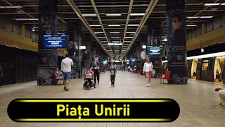 Metro Station Piața Unirii  Bucharest 🇷🇴  Walkthrough 🚶 [upl. by Jermaine]