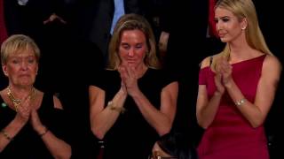 President Trump Honors Fallen Navy Seal Ryan Owens  Wife Receives Standing Ovation [upl. by Montanez]