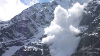 Südtirol SuldenLawine an der Ortler Nordwand [upl. by Pryce]