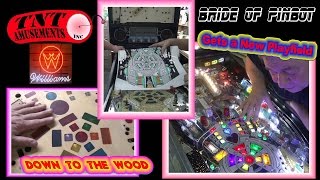 1257 Williams BRIDE OF PINBOT gets a new Playfield Overlay TNT Amements TNT Amusements [upl. by Guyer]